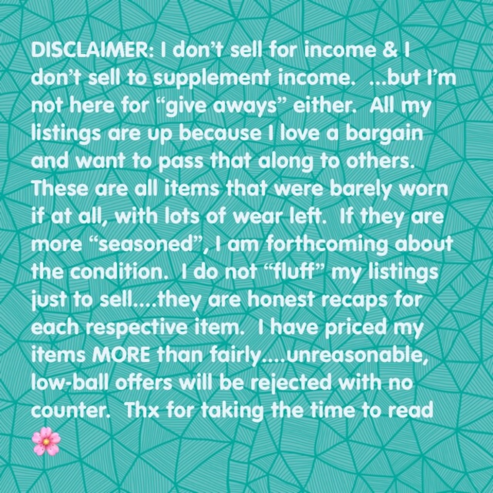 Seller Disclaimer 💕